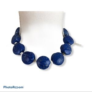 Lapis Azule Chunk Necklace
